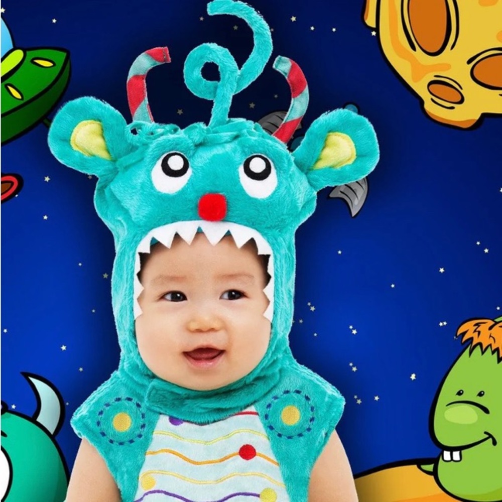 Alien Romper size 12/18 and 0-6 Months